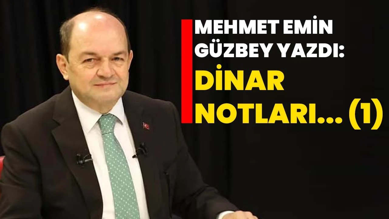 Mehmet Emin Güzbey yazdı: Dinar notları... (1)