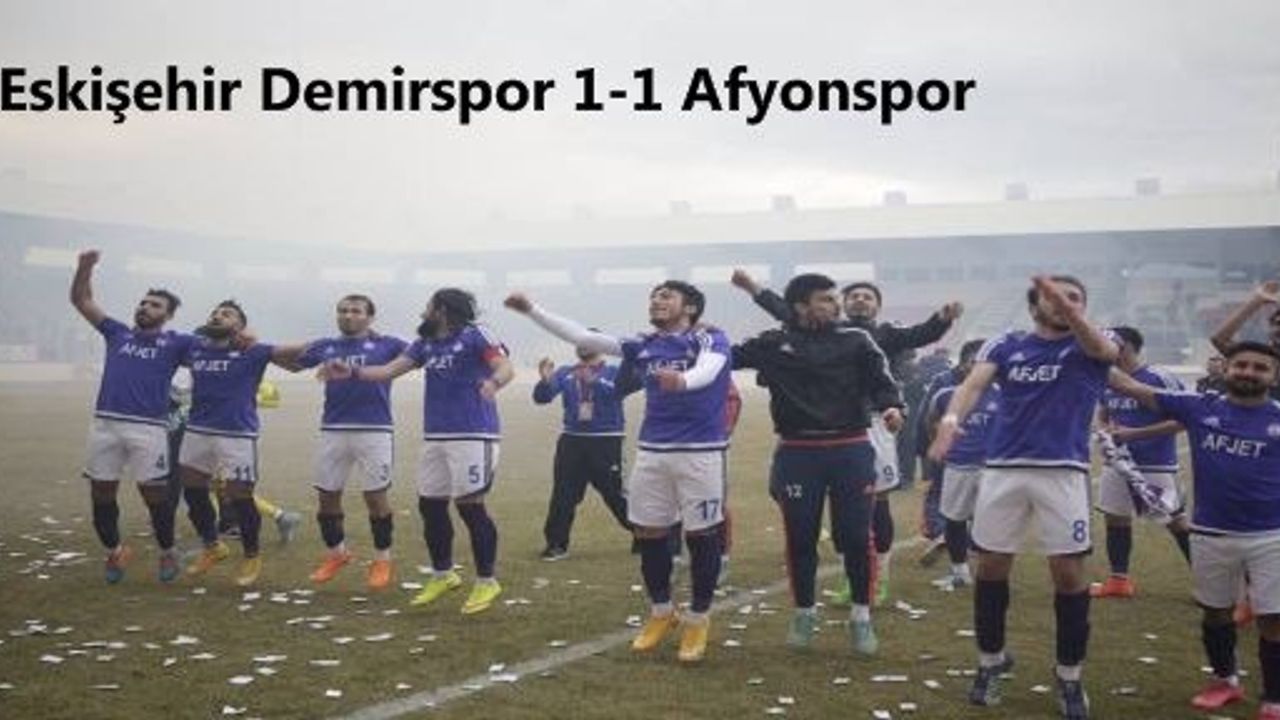 AFJET AFYONSPOR HAKEM BASKISINA RAĞMEN 1 PUANLA DÖNDÜ