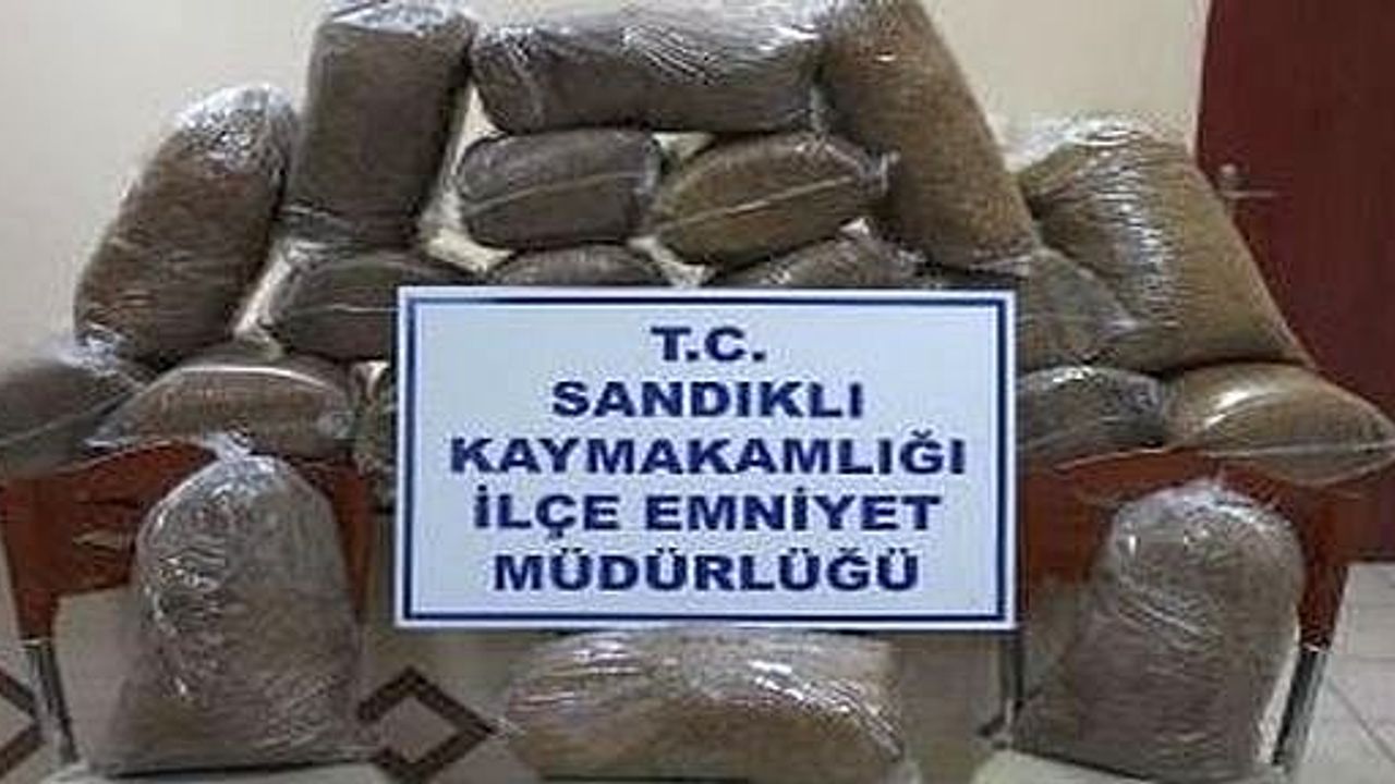 Sandıklı’da 110 Kilo Kaçak Tütün Ele Geçirildi