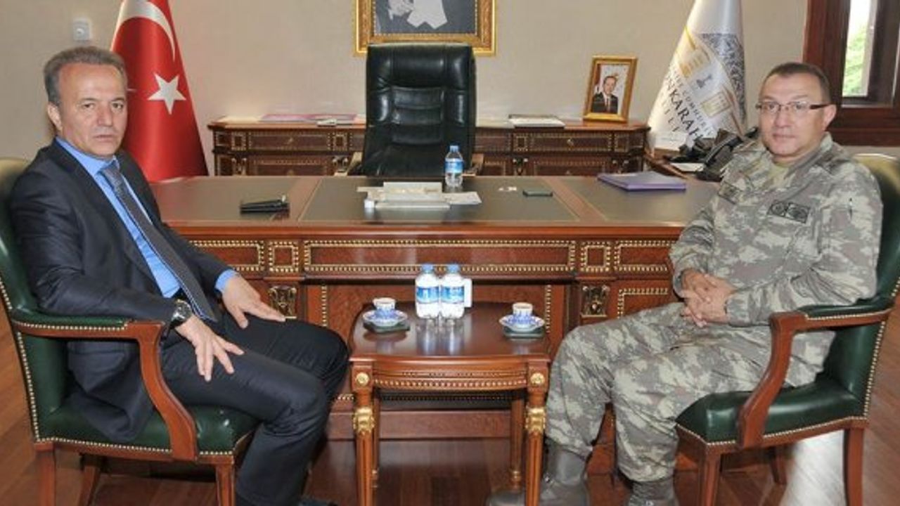 İkmal ve Garnizon Komutanı Tuğg. Gülmez'den Vali Güner'e Ziyaret.
