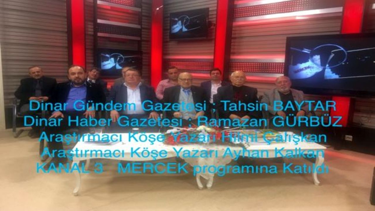Dinar basın mensupları kanal 3 de