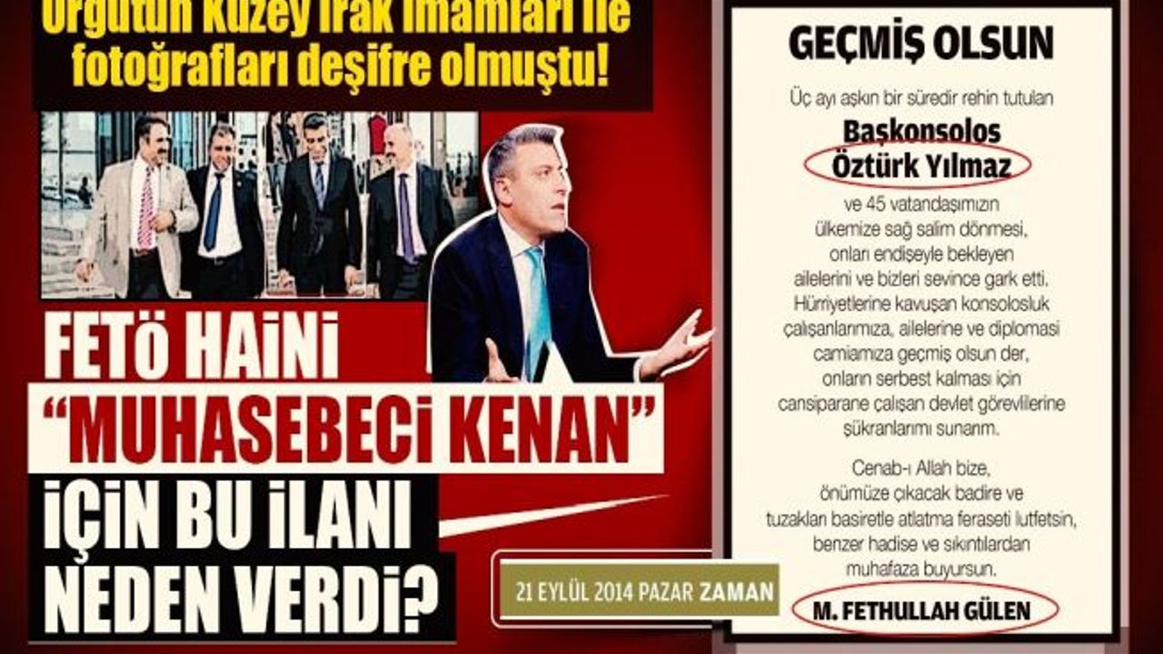 Öztürk Yılmaz: "Konsolos değilim muhasebeci Kenan'ım!"