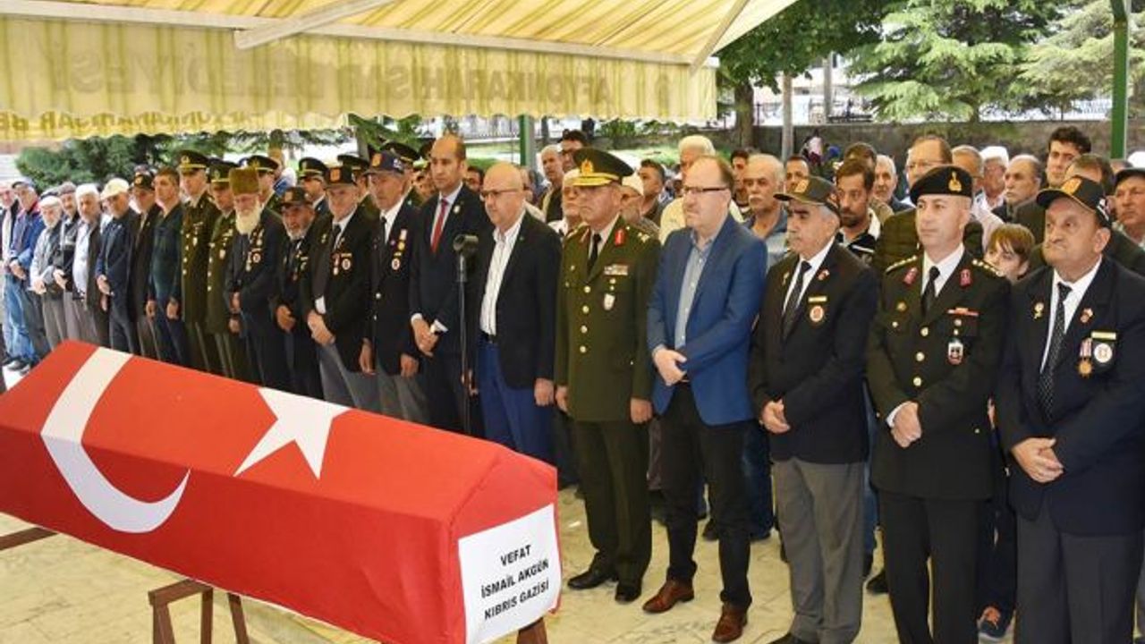 Kıbrıs Gazisi İsmail Akgün Son Yolculuğuna Uğurlandı.