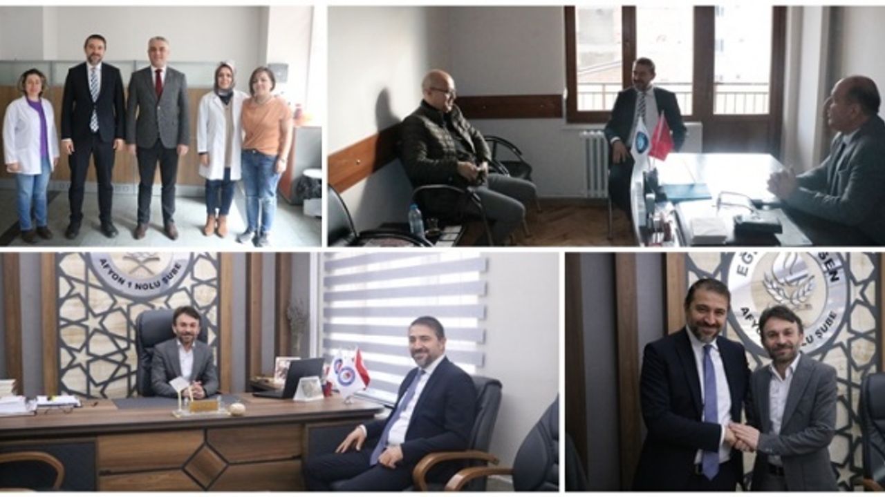 Dr. Ersan Özgür, sendikaları ziyaret etti