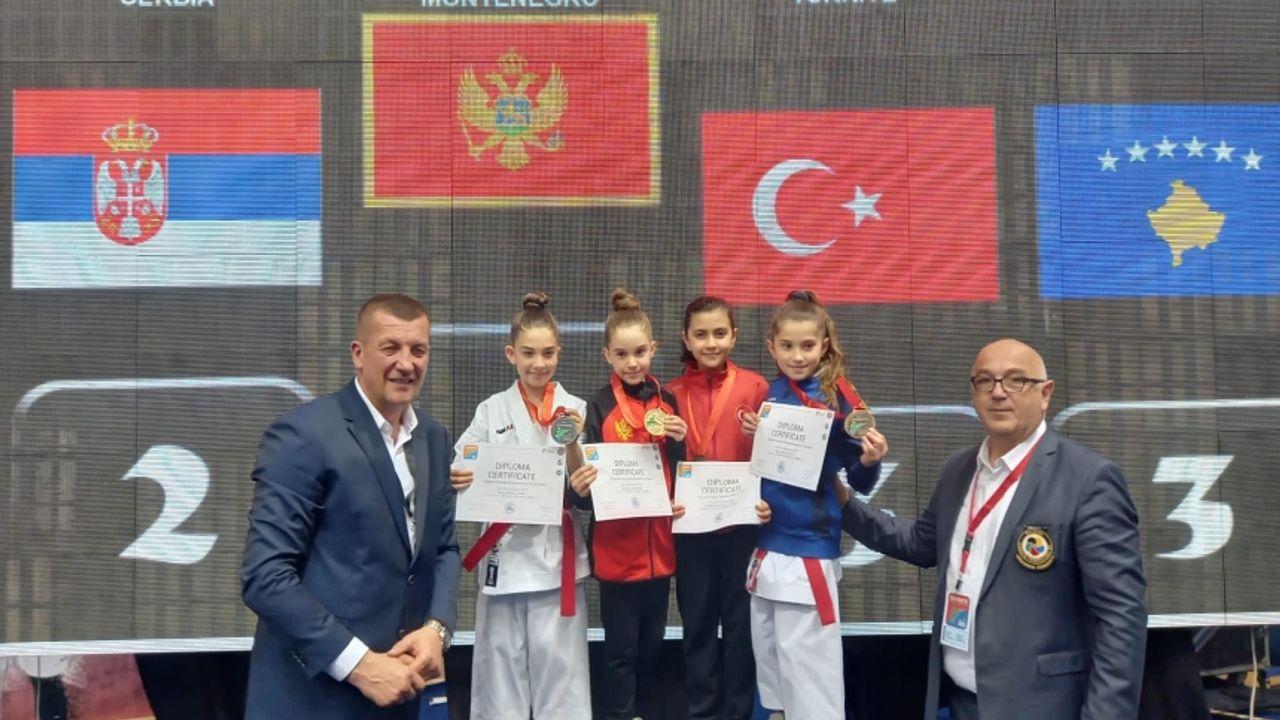 Balkan Şampiyonasında Afyonkarahisarlı sporcular Türk Bayrağını dalgalandırdı
