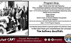 Bugün, Mustafa Kemal Atatürk’ün Dinar’a gelişinin 93.yıldönümü