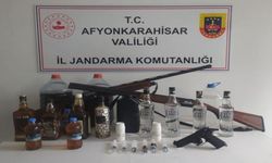 Jandarma sahte alkol üreticilerini yakaladı