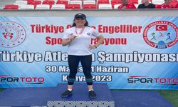 Kübra Saltık atletizm şampiyonasında Türkiye ikincisi oldu