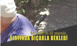 Sırtında bıçakla ambulans bekleyen adam şaşırttı
