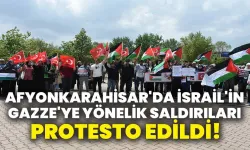 Afyonkarahisar'da İsrail'in Gazze'ye yönelik saldırıları protesto edildi!