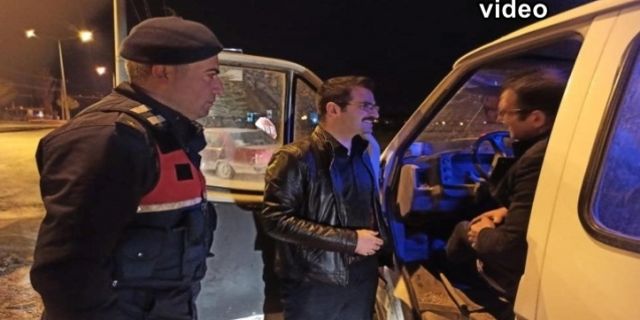 Şuhut’ta yılbaşı denetimleri havadan görüntülendi