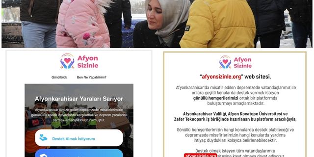 “afyonsizinle.org” Faaliyete Geçti