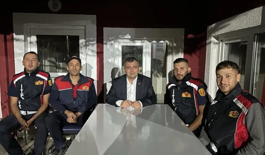 Başkan Koyuncu, itfaiye personellerini ziyaret etti